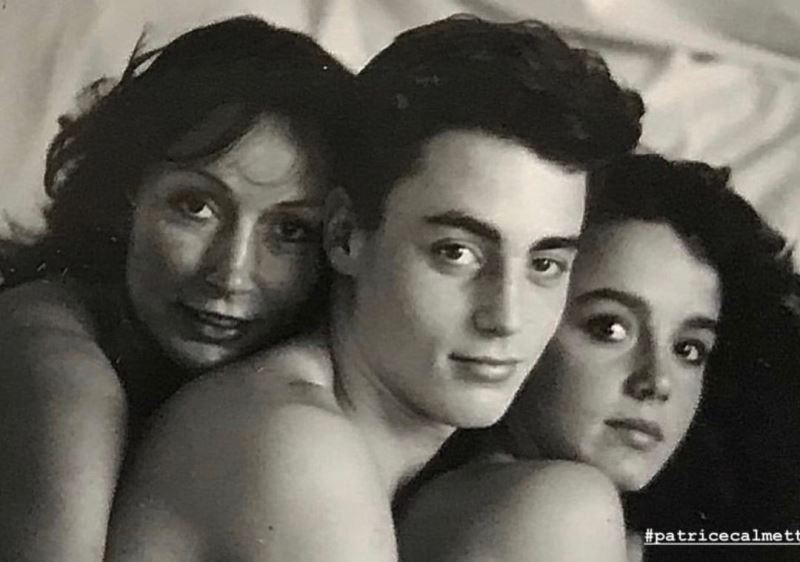 Philippine Leroy-Beaulieu with her mother and brother