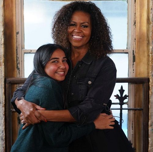 Prajakta Koli With Michelle Obama