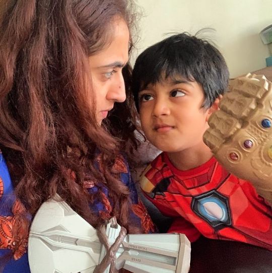 Ruchikaa Kapoor with her nephew