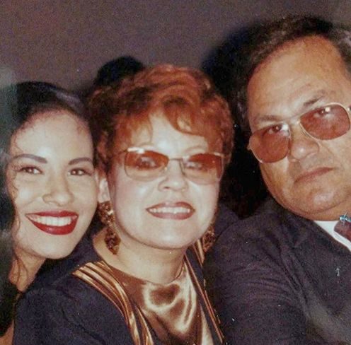 Selena Quintanilla with her Parents