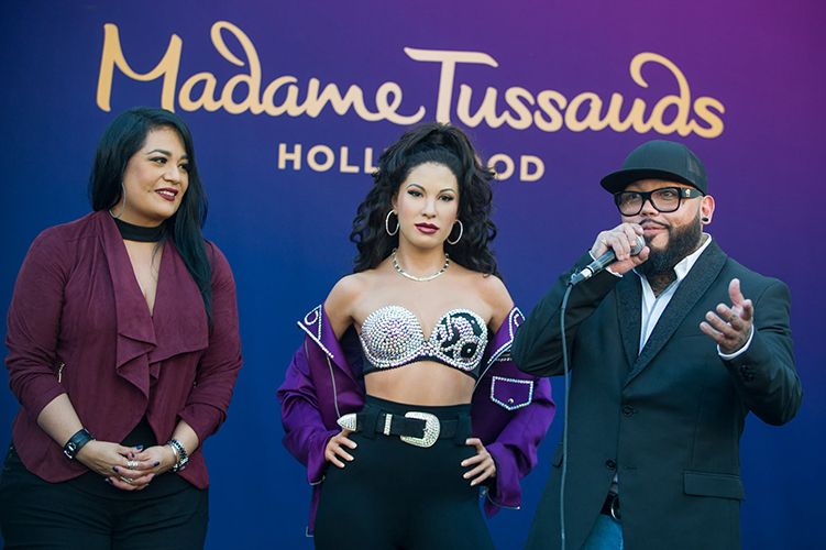 Selena Quintanilla's Siblings with her Wax Statue