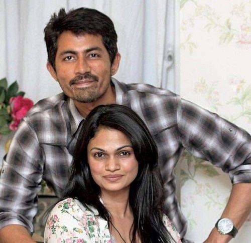 Suchitra Ramadurai With Her Husband
