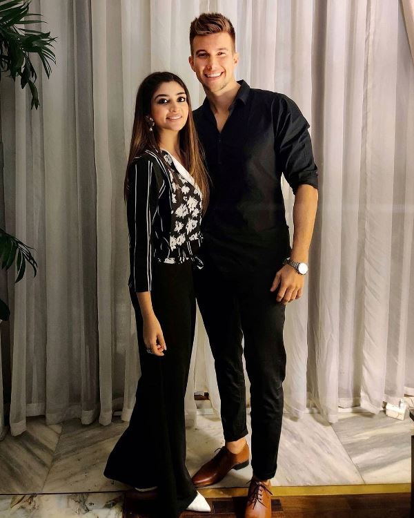 Zoya Nasir with her boyfriend Christian Betzmann