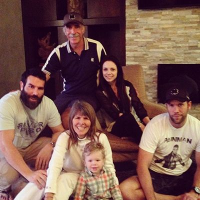 Adam Bilzerian with his Parents and Brother
