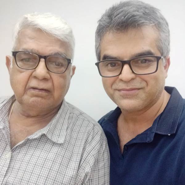 Atul Khatri with his father