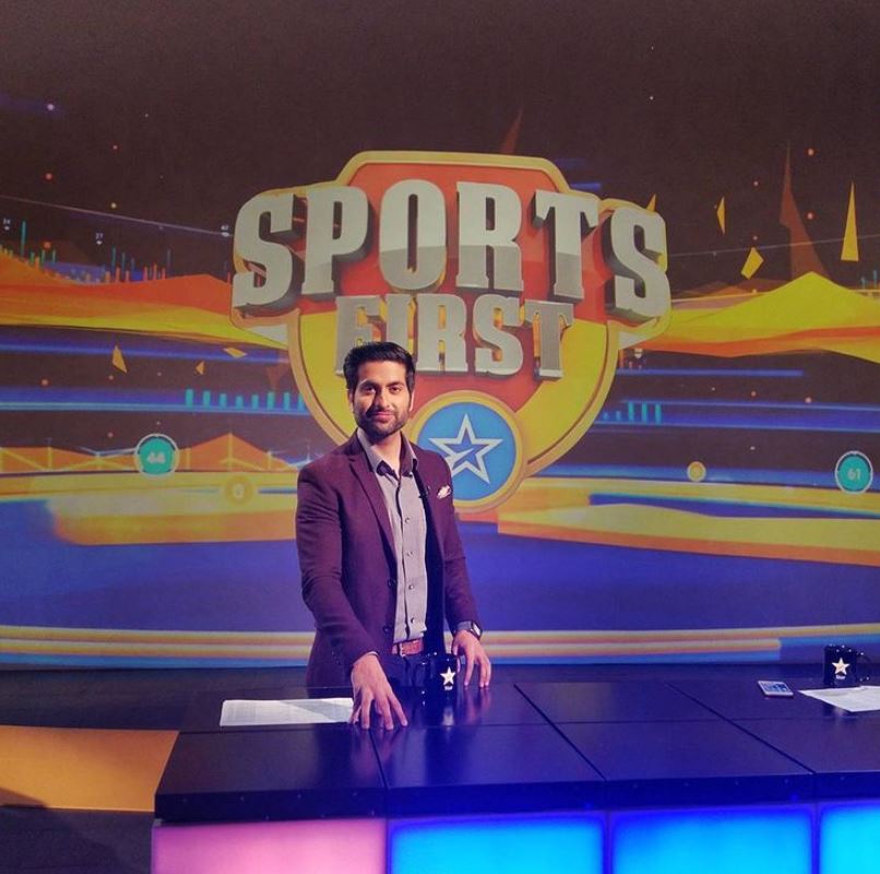 Dheeraj Juneja on the sets of Sports First