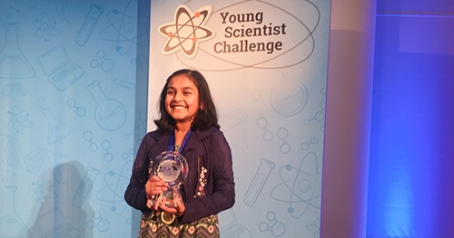 Gitanjali Rao with the award of Young Scientist Challenge, 2017
