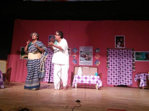 Goparaju Ramana in a Theatre Play
