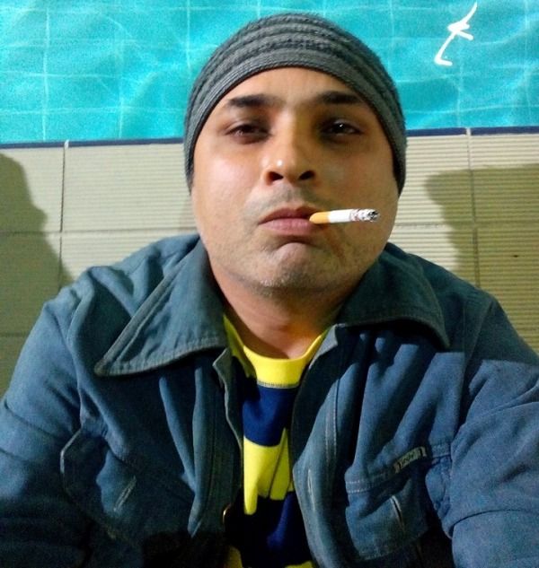 Jay Upadhyay smoking