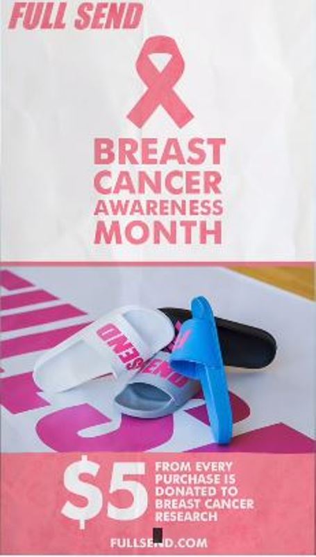 Nelk donated a portion of their merchandise earnings to breast cancer awareness