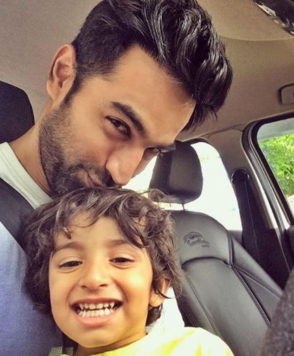 Nishant with his nephew