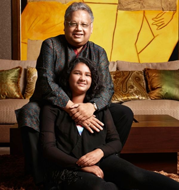 Rakesh Jhunjhunwala with his daughter Nishtha