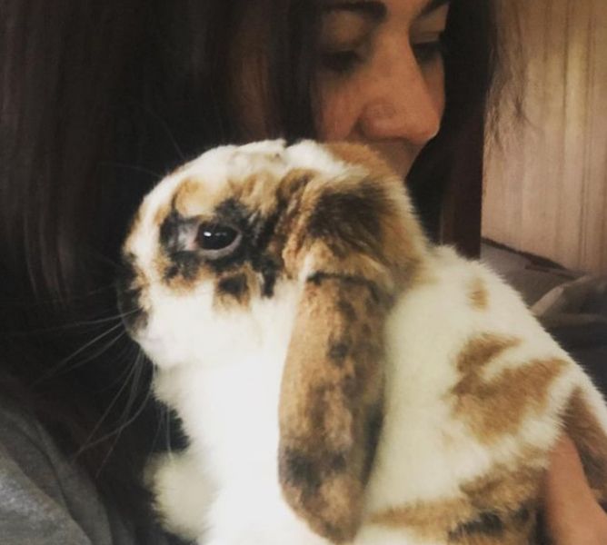 Seidy Lopez with her Bunny