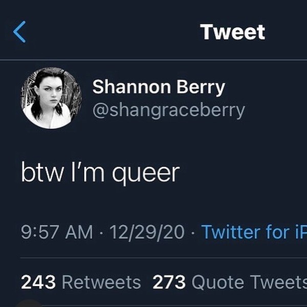 Shannon Berry's tweet