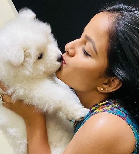 Vaishnavi Chaitanya and her Pet Dog