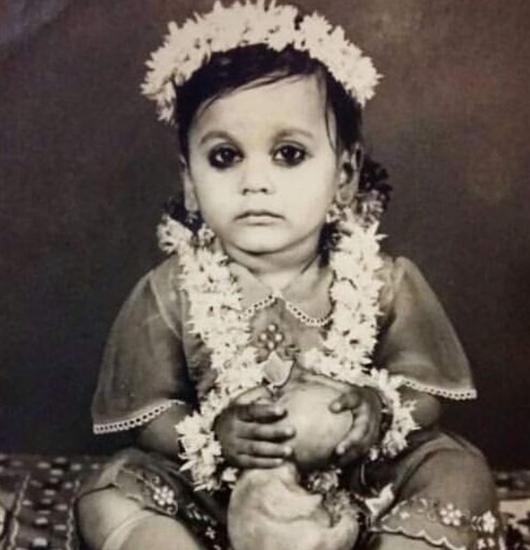 Hemangi Kavi in childhood