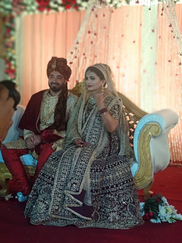 Shahla Nigar with her husband