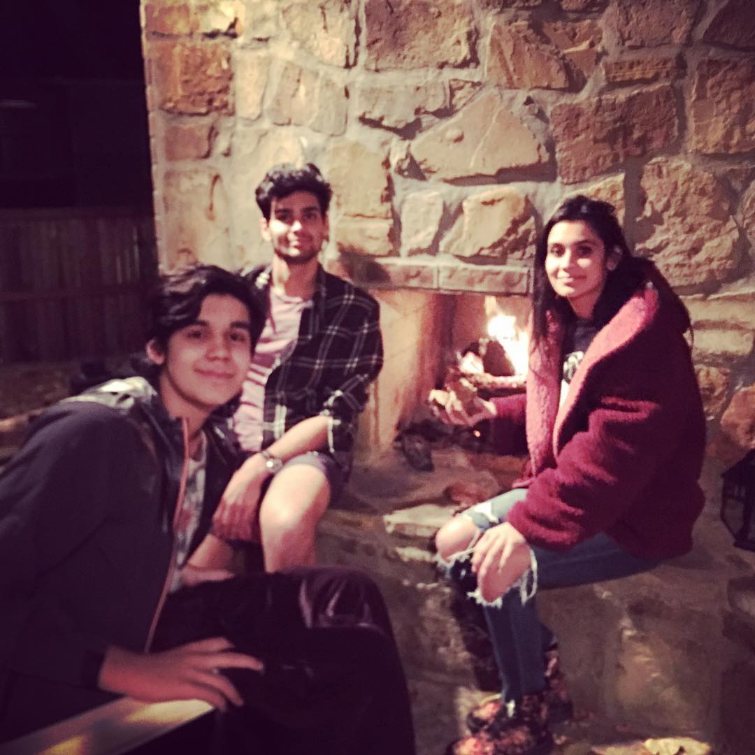 Sophia Ali with her brothers