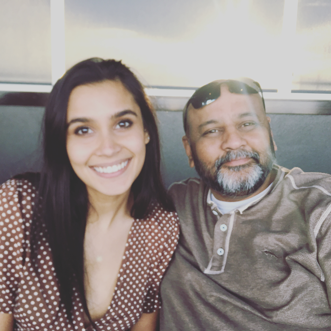 Sophia Ali with her father