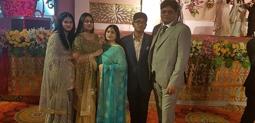 Tasneem Khan with her family