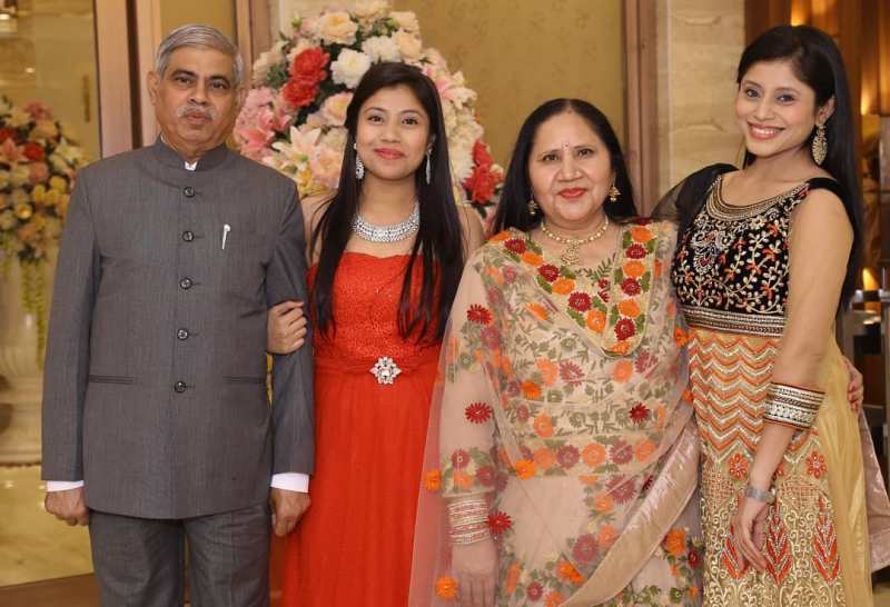 Akanksha Sharma with her family