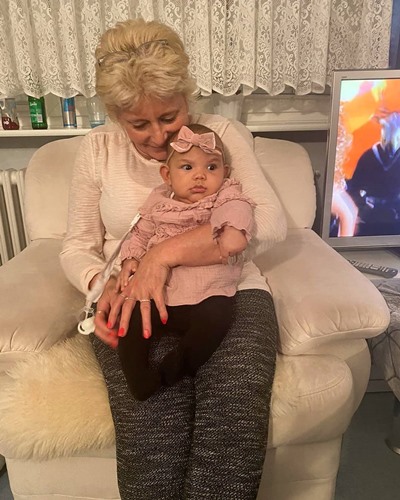 Ellen Ziolo's mother, Beata Ziolo with her grand daughter
