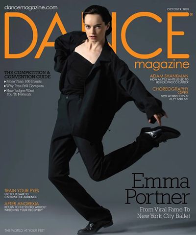 Emma Portner on the cover of Dance Magazine