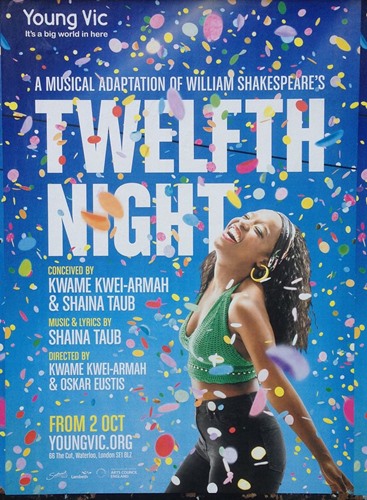 Gabrielle Brooks on the poster of the play 'Twelfth Night'