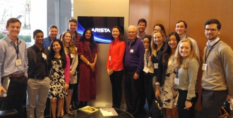 Jayshree Ullal at Arista Networks with her team