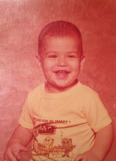 Raúl Castillo as a child