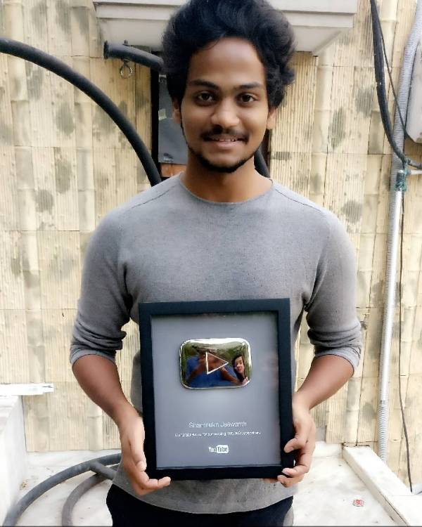 Shanmukh Jaswanth's Silver Play Button