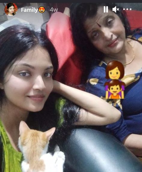 Soorya Menon with her mother