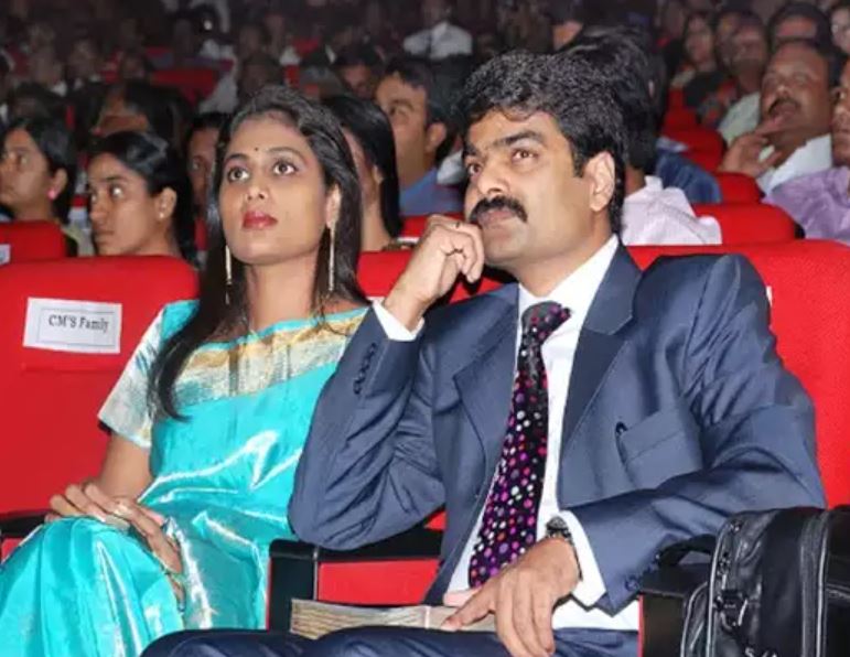 Y.S. Sharmila with her husband, Anil Kumar