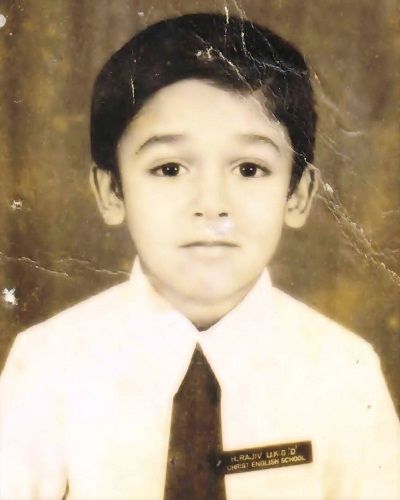 A childhood picture of Rajeev