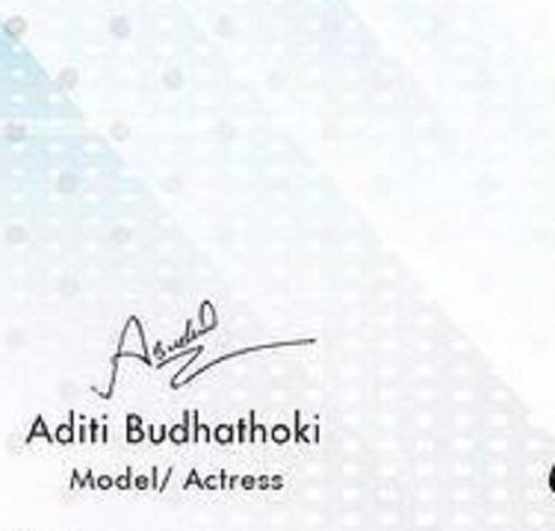 Aditi Budhathoki's signature