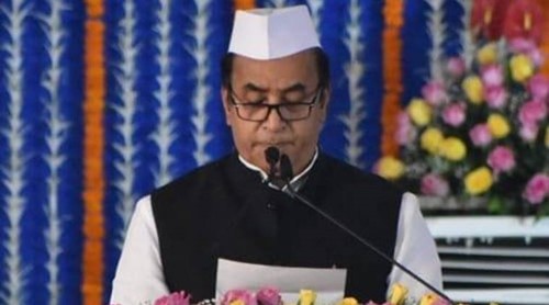 Anil Deshmukh during the oath-taking ceremony