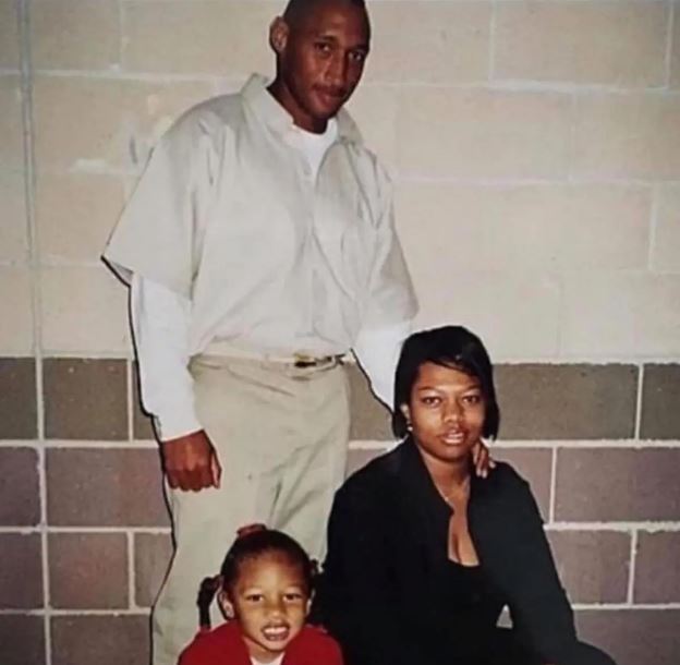 Childhood picture of Megan Thee Stallion with her father