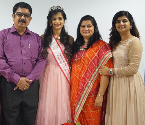 Hemal Ingle with her family