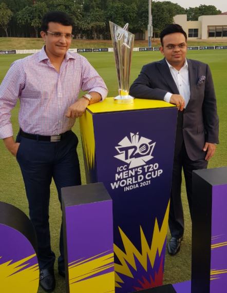 Jay Shah with Sourav Ganguly