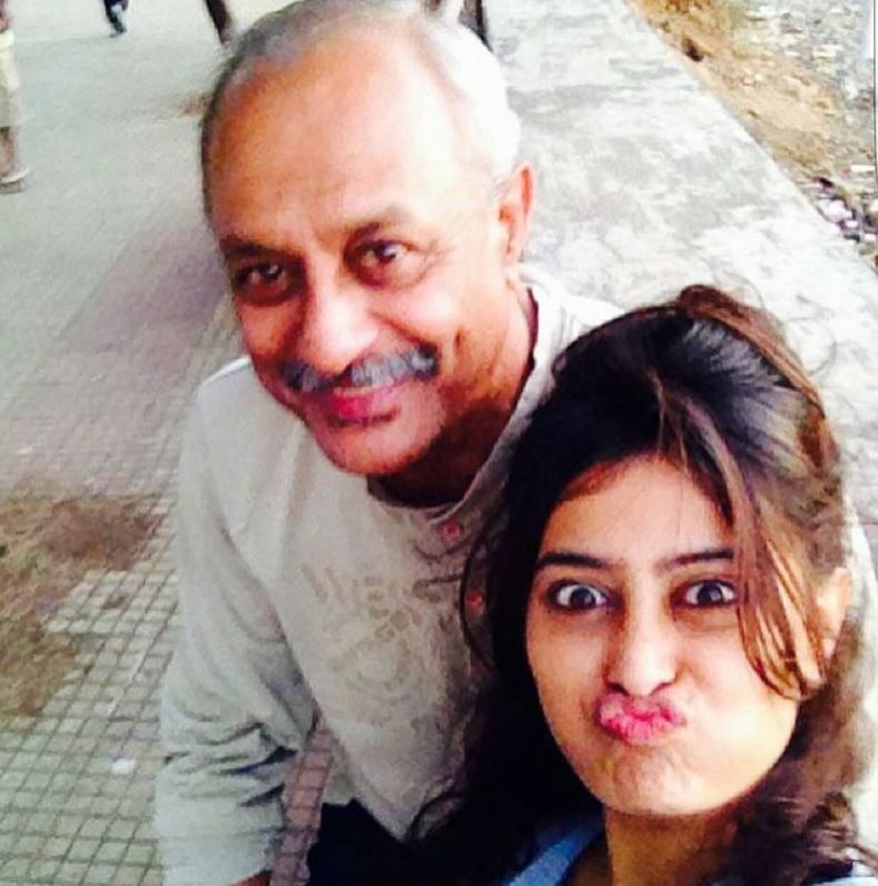 Nidhi Subbaiah with her father