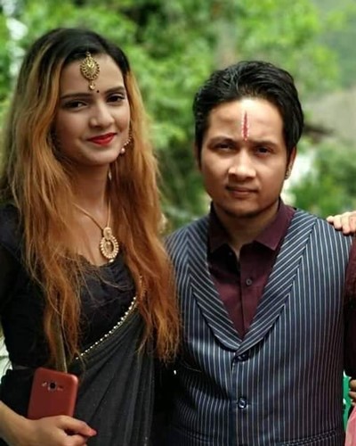 Pawandeep Rajan with his sister Chandni Rajan