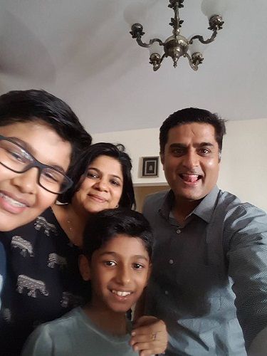 Prashanth Sambargi with his family