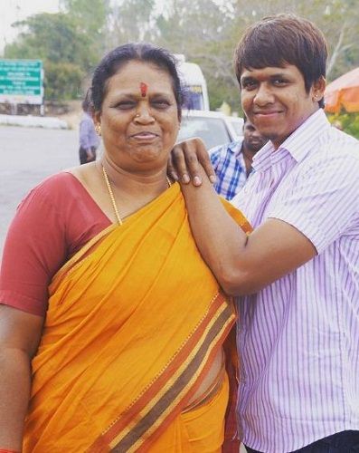 Rajeev's mother and brother