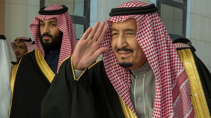 Saudi Arabia's King Salman and Crown Prince Mohammad bin Salman
