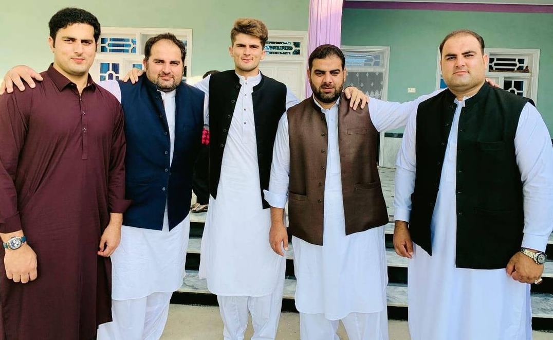 Shaheen Afridi with his brothers
