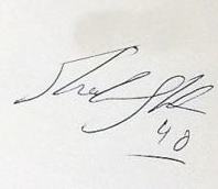 Shaheen Afridi's signature