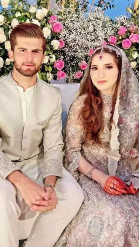Shaheen Shah Afridi's wedding photo