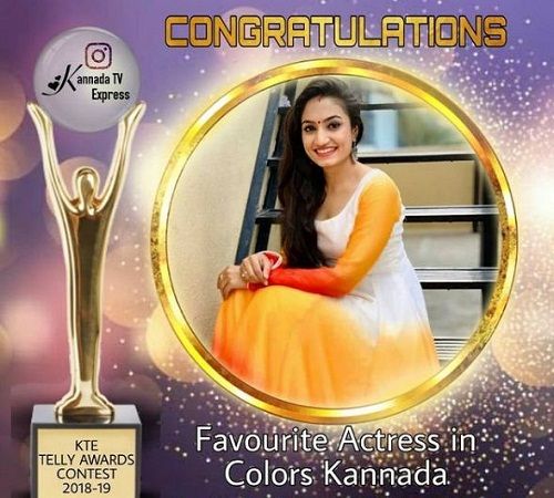Vaishnavi Gowda- Favourite Actress in Colors Kannada 2019