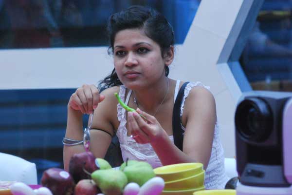 A picture from 2011 showing Nihita Biswas in the Bigg Boss house