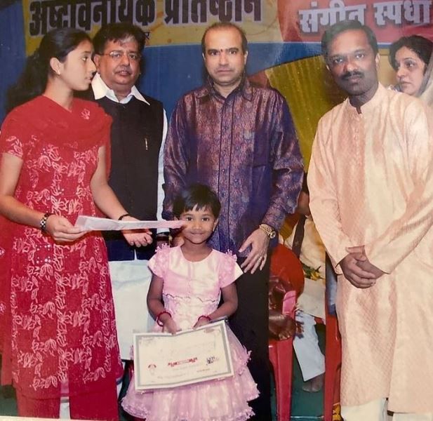 Anjali Gaikwad at the State level singing competition